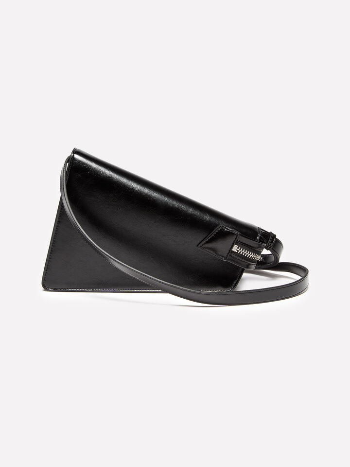 Schwarze asymmetrische Tasche - null - Schwarz | Sisley image number 3